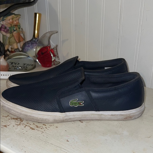 Lacoste gazon sport leather slip on sneakers size 42/9 - Picture 1 of 8